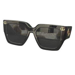 Gucci Black and Gold Square Sunglasses GG0061S